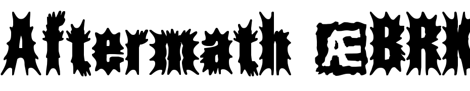 Aftermath (BRK) Font Download Free