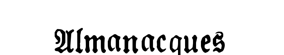 Almanacques Scarica Caratteri Gratis