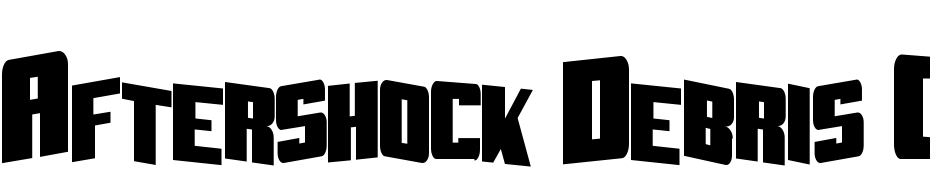 Aftershock Debris Cond Solid Font Download Free