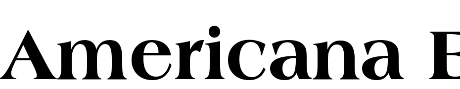 Americana Extra Bold BT Fuente Descargar Gratis