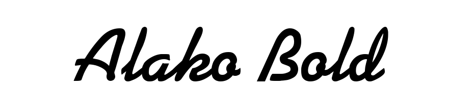 Alako Bold Font Download Free