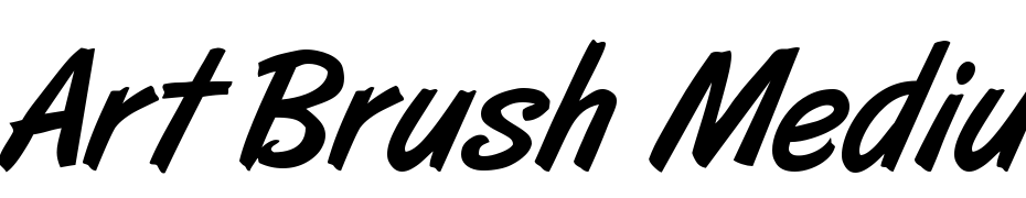 Art Brush Medium Scarica Caratteri Gratis