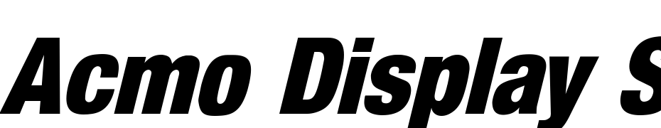 Acmo Display SSi Italic Font Download Free