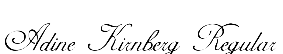 Adine Kirnberg Regular Font Download Free