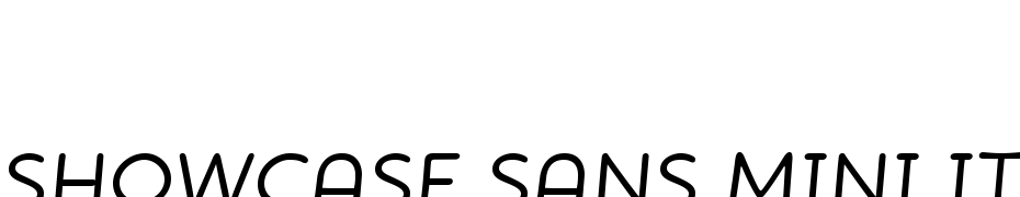 Showcase Sans Mini Italic Font Download Free