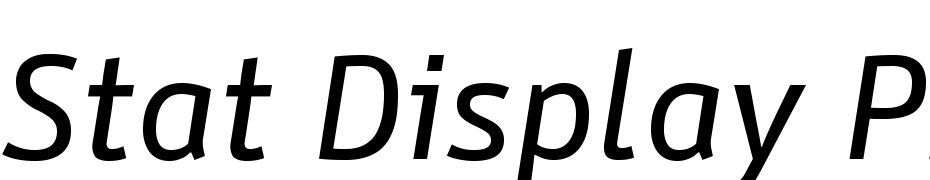 Stat Display Pro Medium Oblique Negative Font Download Free