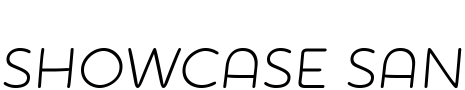 Showcase Sans Italic Font Download Free