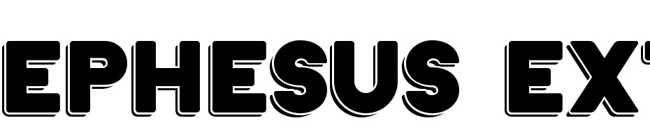 Ephesus Extrabold Shadow Font Download Free