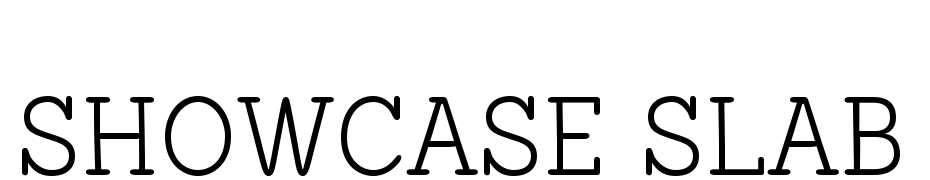 Showcase Slab Scarica Caratteri Gratis