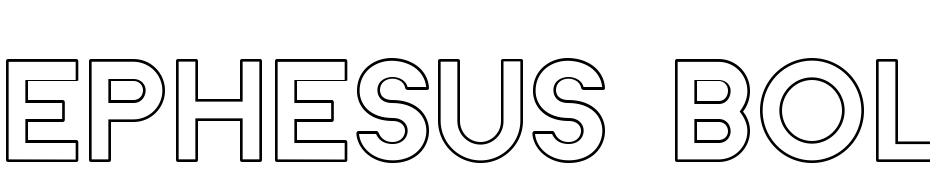 Ephesus Bold Outline Font Download Free