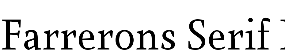 Farrerons Serif Regular Font Download Free