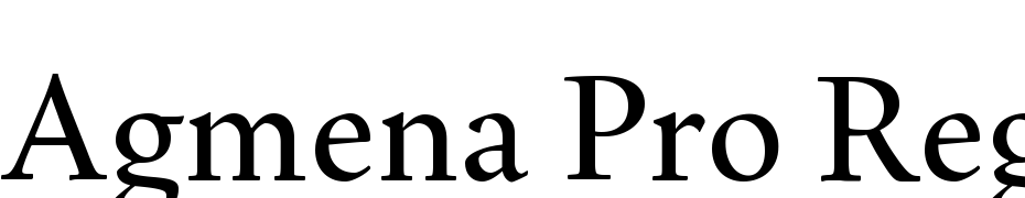 Agmena Pro Regular Font Download Free