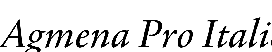 Agmena Pro Italic Font Download Free