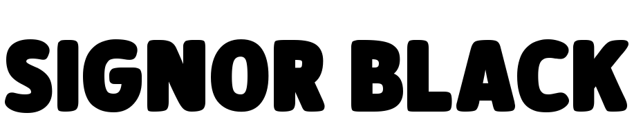 Signor Black Font Download Free