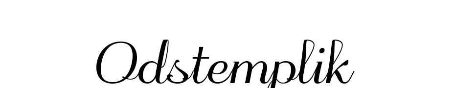 Odstemplik Font Download Free