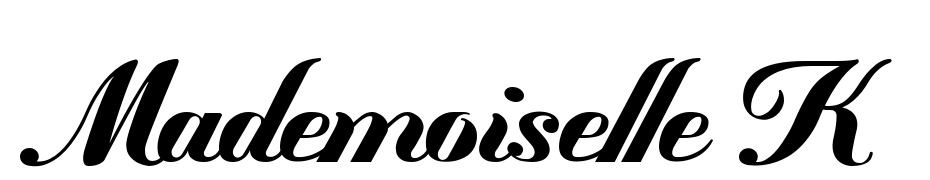 Mademoiselle &middot;K&middot; Schrift Herunterladen Kostenlos