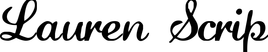 Lauren Script Regular Scarica Caratteri Gratis