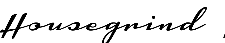Housegrind Personal Use Only Font Download Free