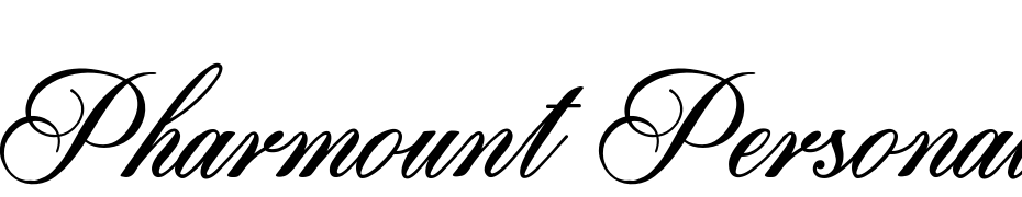 Pharmount Personal Use Only Font Download Free