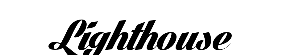 Lighthouse Personal Use Scarica Caratteri Gratis