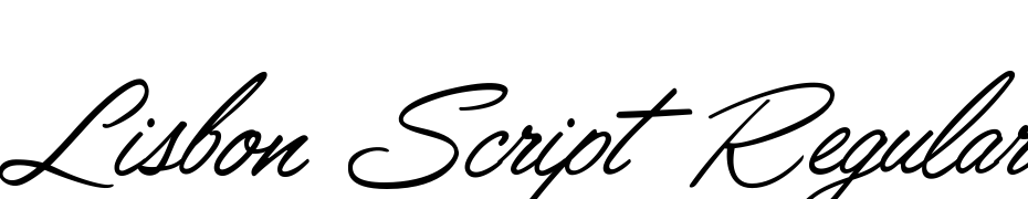 Lisbon Script Regular Font Download Free