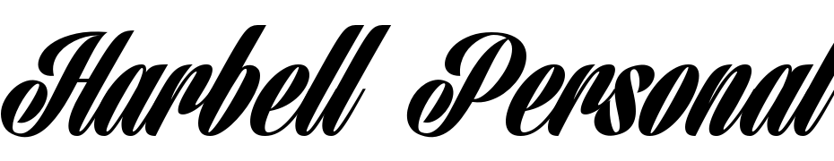 Harbell Personal Use Only Font Download Free