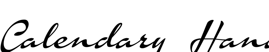 Calendary Hands PERSONAL USE DEMO Font Download Free