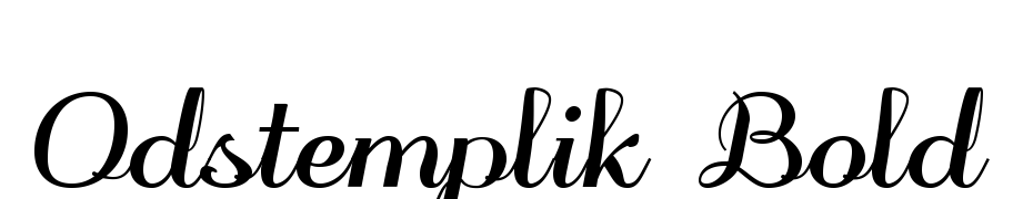 Odstemplik Bold Font Download Free