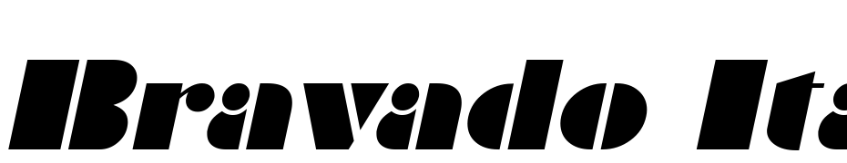 Bravado Italic Font Download Free