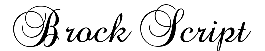 Brock Script Font Download Free