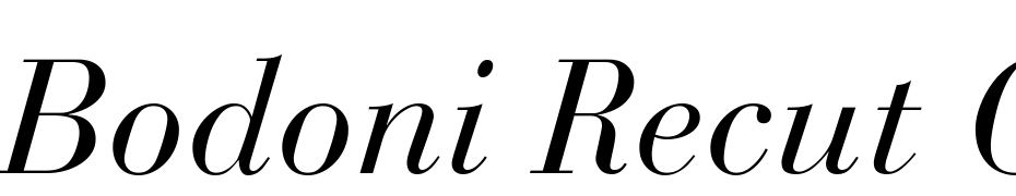 Bodoni Recut Old Style SSi Normal Font Download Free