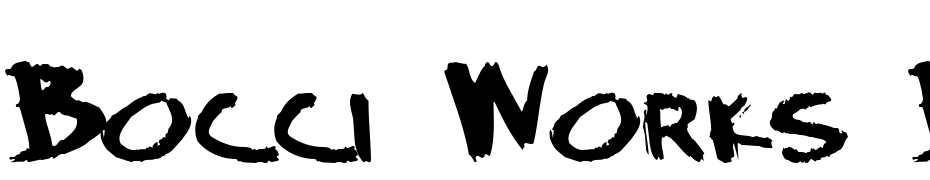 Bocci Works Bold55 Bold Schrift Herunterladen Kostenlos
