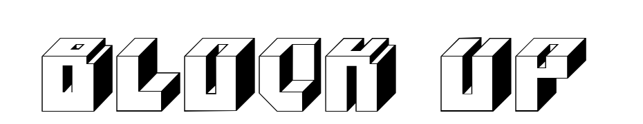Block Up Font Download Free