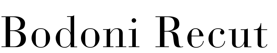 Bodoni Recut Condensed SSi Condensed Font Download Free