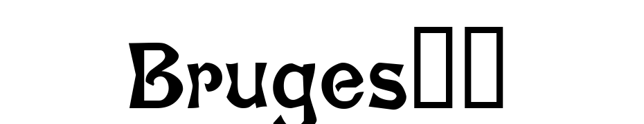 Bruges!" Font Download Free