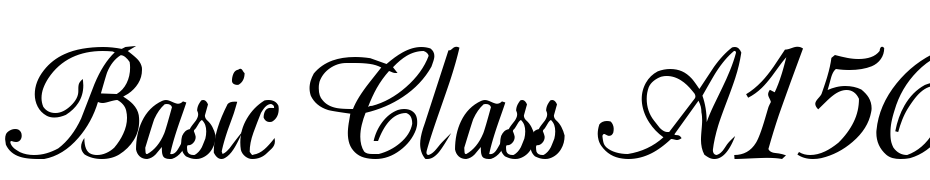 Basic Class A156a Bold Font Download Free