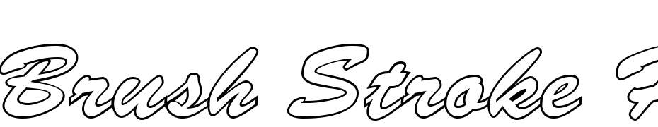 Brush Stroke Hollow Regular Font Download Free