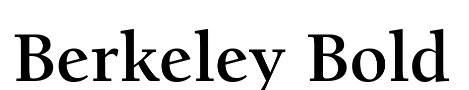 Berkeley Bold Font Download Free