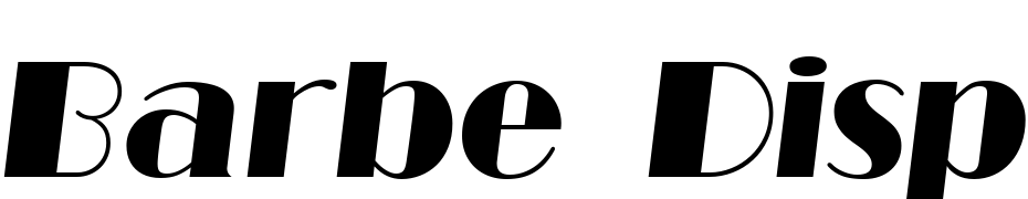 Barbe Display SSi Italic Font Download Free