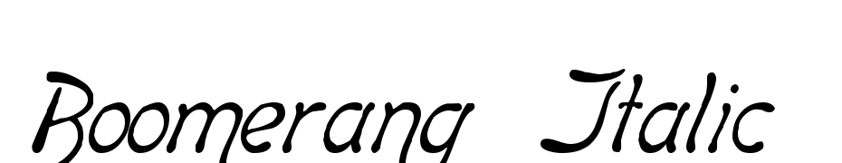 Boomerang   Italic Font Download Free