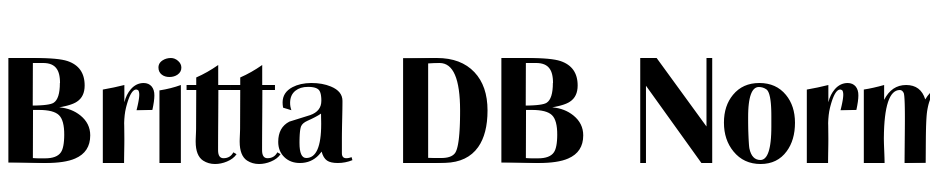 Britta DB Normal Font Download Free