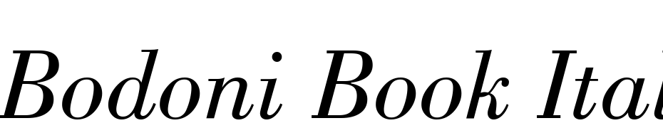 Bodoni Book Italic BT Font Download Free