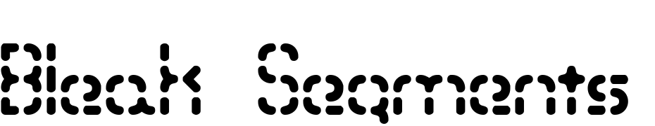 Bleak Segments BRK Font Download Free