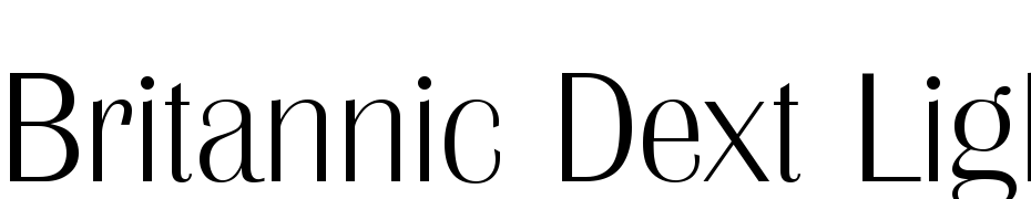 Britannic DExt Lig Font Download Free