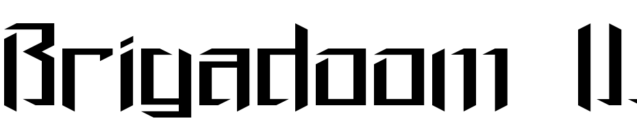 Brigadoom Wide BRK Font Download Free