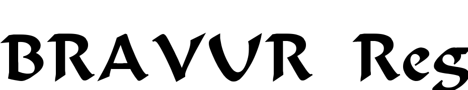 BRAVUR Regular Font Download Free