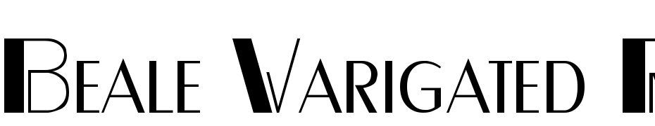 Beale Varigated Regular DB Font Download Free