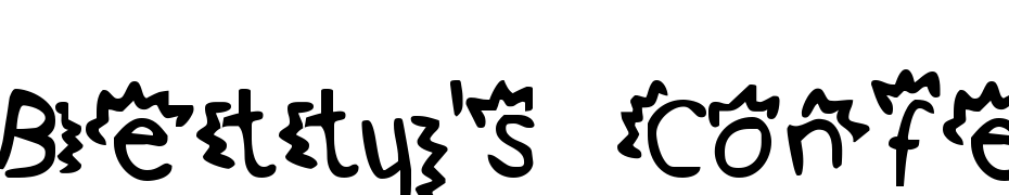 Betty's Confetti Font Download Free