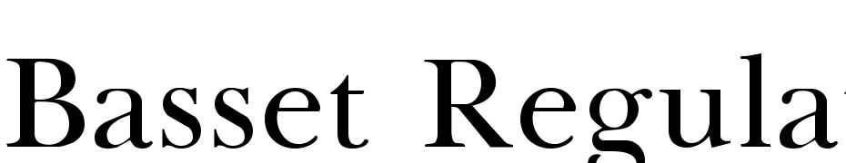 Basset Regular Font Download Free