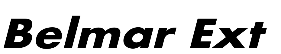 Belmar Ext Obl Bo Font Download Free